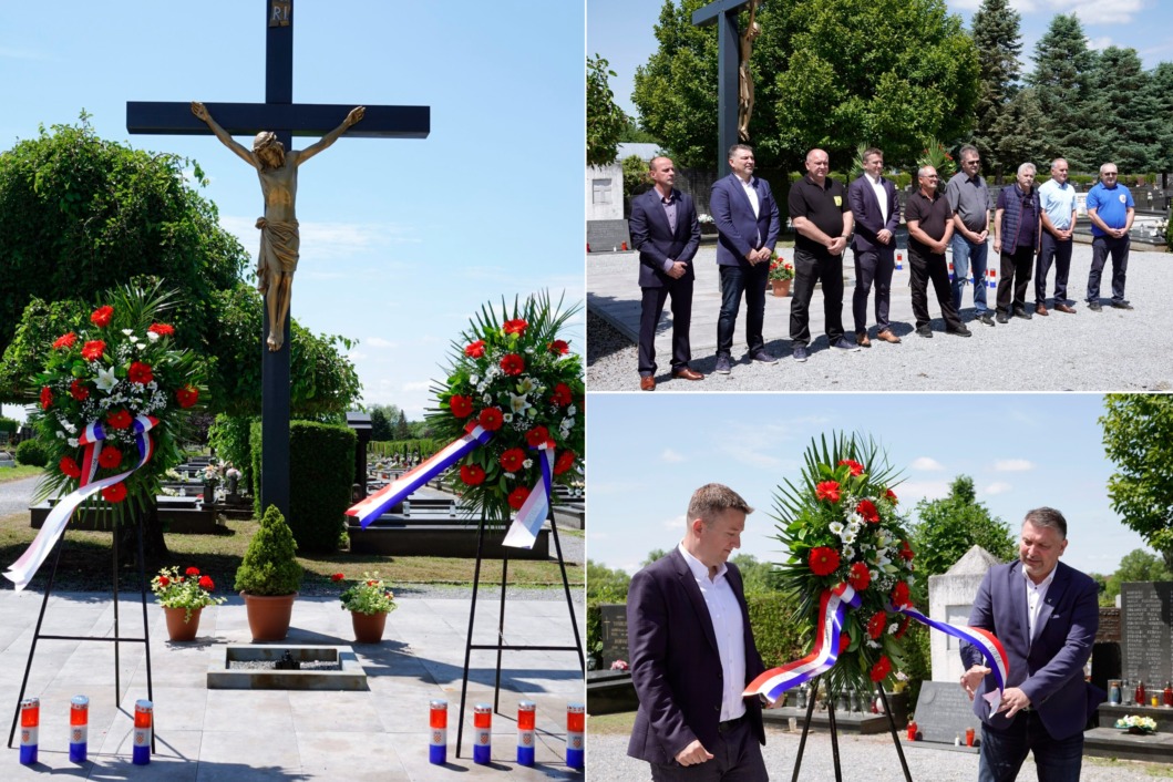 Paljenje svijeća i polaganje vijenaca za Dan državnosti na đurđevačkom groblju