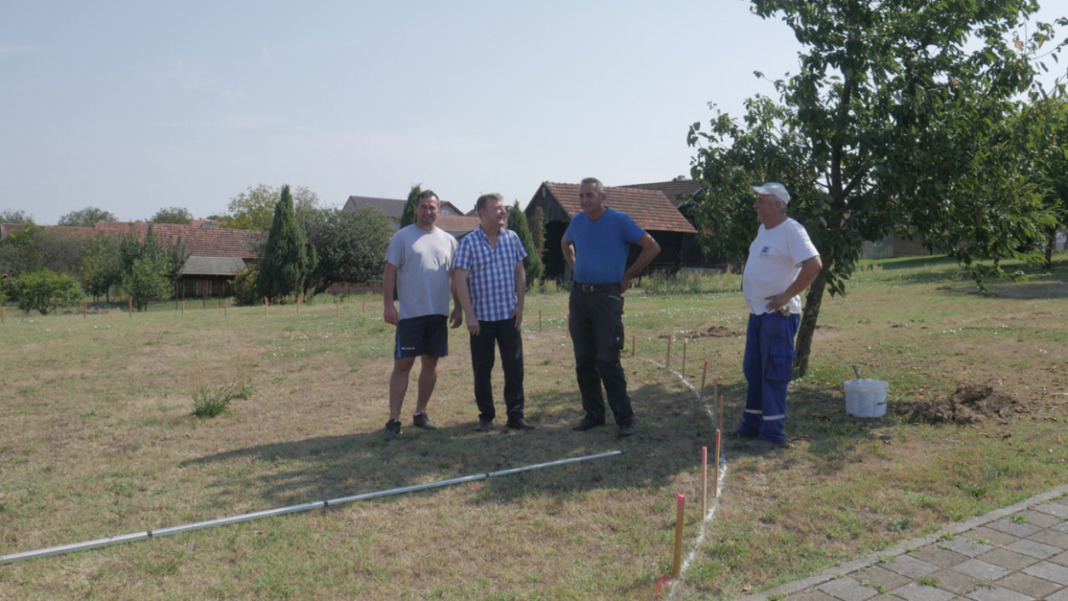 Načelnik Kalinovca s radnicima na mjestu radova