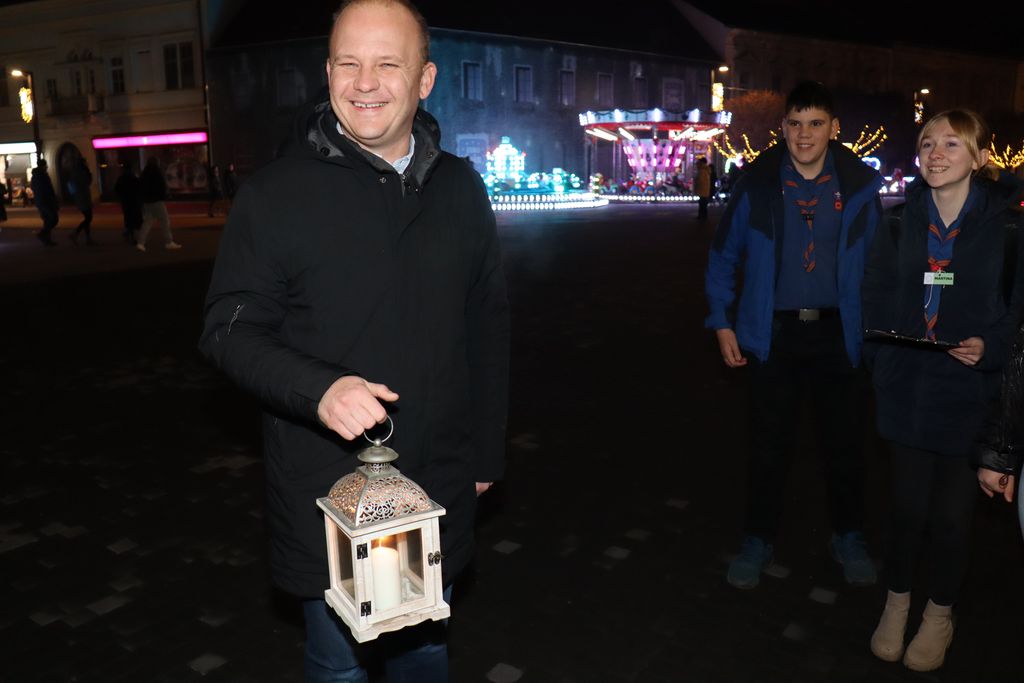 Gradonačelnik Mišel Jakšić i koprivnički izviđači