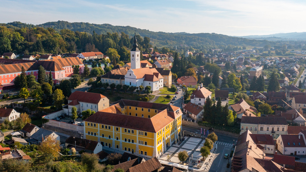 Pogled na Varaždinske Toplice iz zraka